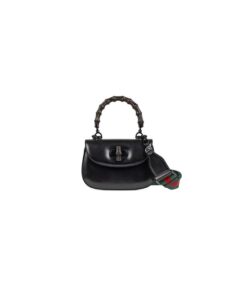 GUCCI BAMBOO 1947 JUMBO GG SMALL TOP HANDLE BAG