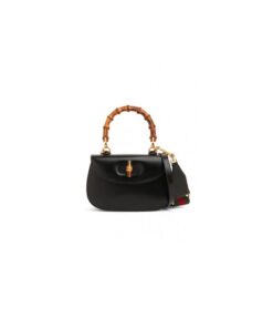 GUCCI BAMBOO 1947 JUMBO GG SMALL TOP HANDLE BAG