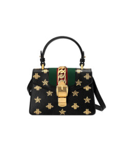 GG Sylvie Bee Star mini leather bag