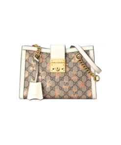 GG Padlock small berry tote bag