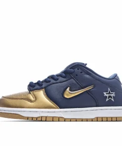Nike Supreme X Dunk SB Low Blue Gold
