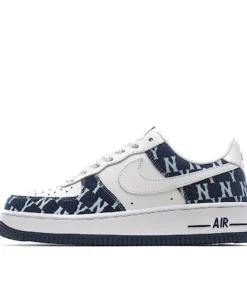 Nike Air Force 1'07 White and Blue Denim Print Panel