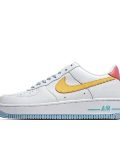 Nike Air Force 1 Low Low Top White Yellow Blue