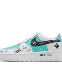 Nike Air Force 1 Low'07 White and Green Low Top