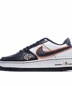 Nike Air Force 1 Low-Top Sneakers Black & White