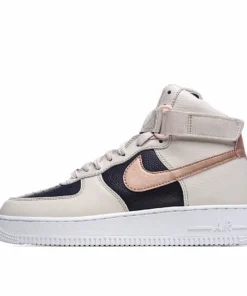Nike Air Force 1 High High Top Milk Tea Black Rose Gold