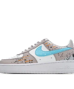 Nike Air Force 1 Grey Blue Low Top