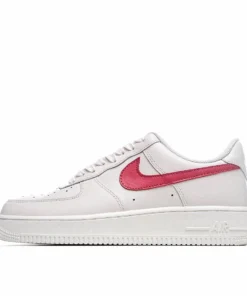 Nike Air Force 1 AF1 White and Red Sneakers