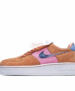 Nike Air Force 1 Low-Top Sneakers Off-White Orange Fog