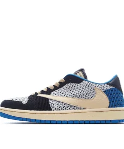 Travis Scott x Air Jordan 1 Low Retro low Flyknit AJ1 Low Basketball Shoes