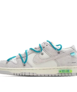 Nike SB Dunk OFF-WHITE Gray Green Purple