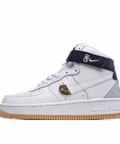 Nike Air Force 1 High NBA White and Black Sneakers