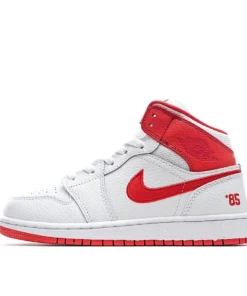 Air Jordan 1 MID Blue and Red Mandarin Ducks DH0200-100 Mid Series