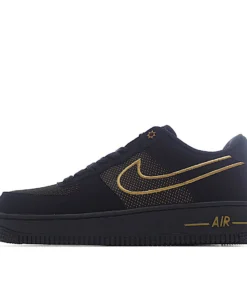 Nike Air Force 1 Black Gold