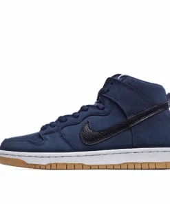Nike SB Dunk High Pro 2020 Dark Blue Suede Black Hook
