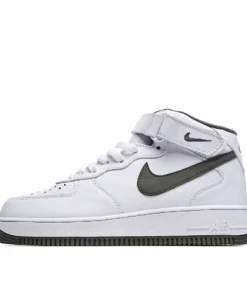 Nike Air Force 1 Mid Mid Top White Green