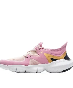 NIKE FREE RN FLYKNIT 5.0 Running Shoes Pink Gold