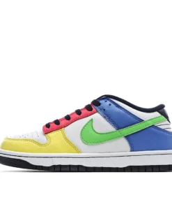 Nike DUNK LOW "Free 99 White Yellow Green Blue Pink"