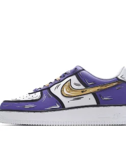 Nike Air Force 1 Low'07 White Purple Gold