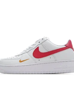 Nike Air Force 1 '07 Essential White and Red Low Top