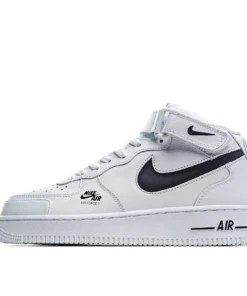 Nike Air Force 1 Lv8 Mid Top White Black 3M Reflective