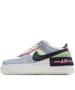 Nike Air Force 1 Shadow Blue Pink Green
