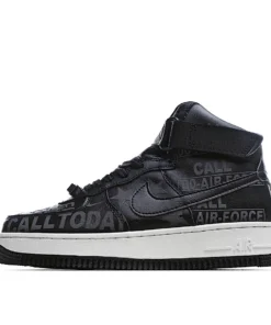 Nike Air Force 1 07 Premium Black Grey 3M Reflective