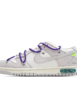 Nike SB Dunk OFF-WHITE Gray Purple Rose