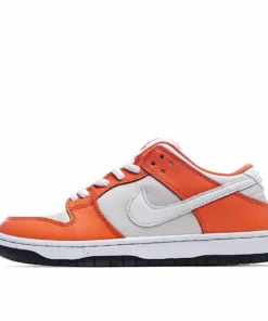 Nike SB Dunk Low White and Orange