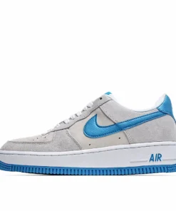 Nike Air Force 1 07 LV8 EMB Suede Grey Blue Hook