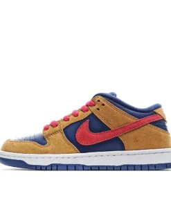 Nike SB Dunk Low Pro "Papa Bear Brown Red Blue