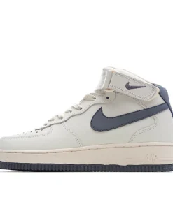 Nike Air Force 1 Mid Top White Grey