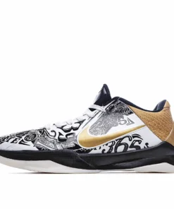Nike Nike Zoom Kobe ProtroBig Stage Parade low-top basketball shoes black and white gold